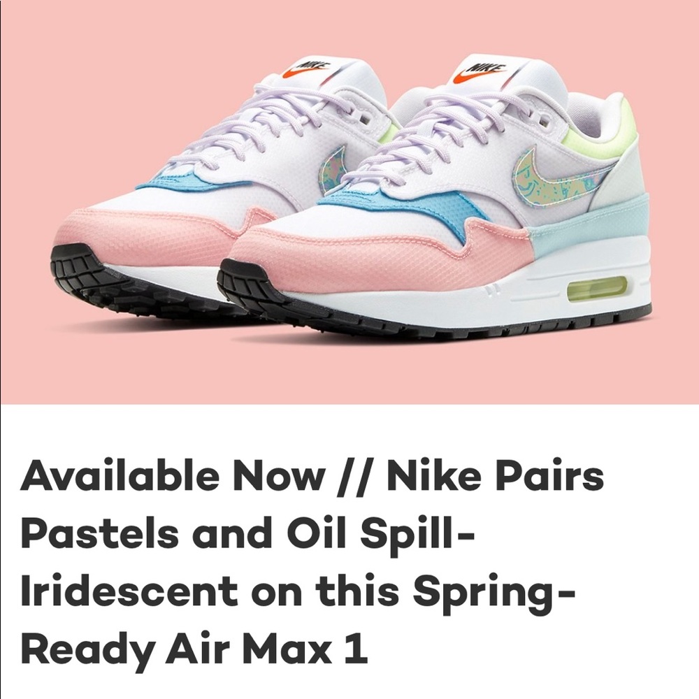 Nike Air Max 1 Pastel multicolor size 6 grape